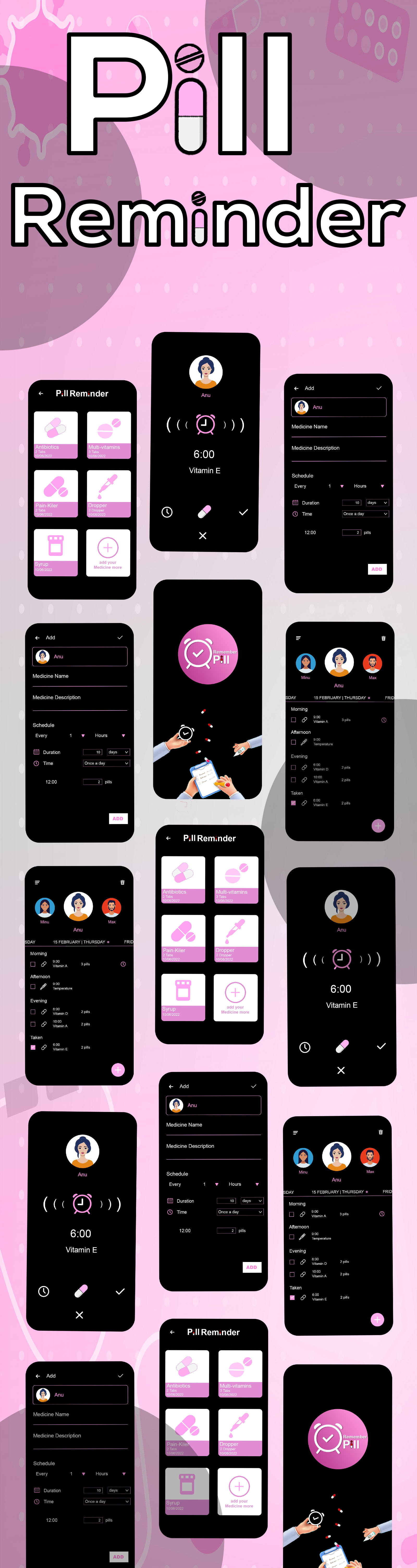 Pill Reminder and Medication Tracker - Medication Reminder - TakeYourPills - MedControl - Medicatio